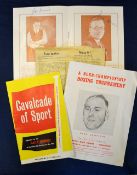 Signed 1954 Joe Davis and Fred Davis snooker exhibition programme dated 11-12/03/1954 at T.A