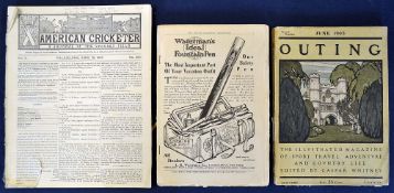 1887 American Tennis/Cricket magazines; ex-bound volumes of “American Cricketer” Vol X (Nos 293 –