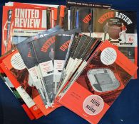 Manchester United football programme collection from early 1960s onwards, some 1970s, mostly homes