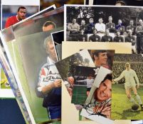 Collection of modern colour photos of footballers all with hand signed signatures the majority are