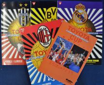 World Club Finals Toyoto Cup football programmes 1991 Colo Colo v Red Star, 1994 AC Milan v Velez