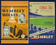 1949 FA Cup Final football programme Wolverhampton Wanderers v Leicester City 30 April 1949 at