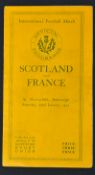 1927 Scotland Rugby Championship 3rd successive winning season. Rare 1927 Scotland v France rugby