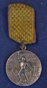 1903 Sword Fencing white metal medal with a triumphant figure to the front and ‘Dem Vaterlande Unser