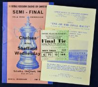 1966 FA Cup Final match ticket plus Eve of the Final Rally programme (signed by Jack Taylor), plus