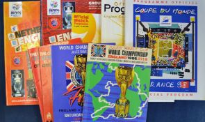 World Cup Official Tournament programme issues 1966, 1966 Final (reprint), 1970 x 2, 1998, 2006,