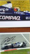 Signed Ralf Schumacher Formula One racing photographs both depicting BMW Williams action shots in