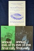 Programmes for Eve of the Final Rally FA Cup Finals in 1963, 1969 and 1970 G-VG (3)