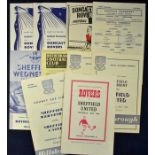 Sheffield/Hallamshire football Cup Finals programmes 1956 Doncaster Rovers v Sheffield Utd, 1958