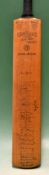 1953 England Regain the Ashes after 19years - fully signed cricket bat. 1953 Australia v England