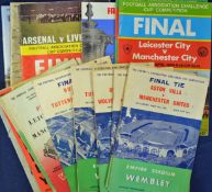 FA Cup Finals football programmes 1957, 1958 (reprint), 1959, 1960, 1961, 1962, 1963, 1964, 1965,