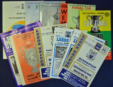 Leeds United football programmes including v 1968 Ferencvaros (ICFC-Final), 1970 Glasgow Celtic (