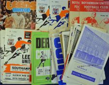 Collection of Leeds United football programmes both homes and aways, mainly 1960s but 1970s also.