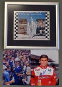 Signed Al Unser Jr Indy 500 Racing photographs featuring ‘Indy 500 Winner Al Unser JR May 24 1992 “