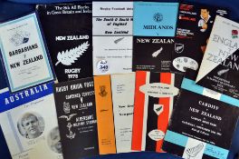 Collection of New Zealand rugby tour programmes to the UK from 1963 to 1983 – 4x ’63 including