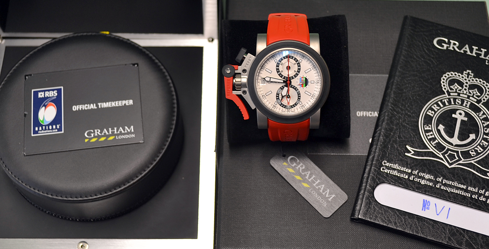 Rare Graham London Official RBS 6 Nations Time Keepers Sponsors Referee Match Watch. Rare Graham - Image 6 of 16
