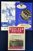 1960s West Ham United programmes including 1964 Manchester Utd v West Ham Utd FA Cup semi-final,