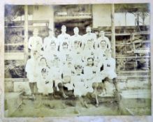 Rare 1876 England Rugby Team Photograph. Rare 1876 England XX Rugby team sepia photograph – from the