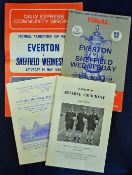 1966 FA Cup Final football programme Everton v Sheffield Wednesday plus song sheet and Eve of the