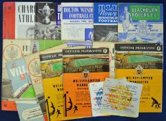 Football programme selection mainly early 1960s with Wolves, Fulham, Liverpool, Blackpool etc. (