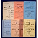 Interesting collection of 1934-36 Belle Vue Cycling Club racing programmes all held at Herne Hill