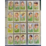 Interesting collection of 1920 – 2001 rugby cigarette cards within an album featuring Top Flight