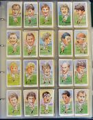 Interesting collection of 1920 – 2001 rugby cigarette cards within an album featuring Top Flight