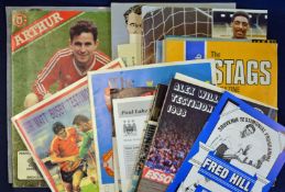 Collection of Testimonial football programmes with a good content of Manchester City (Paul Lake –