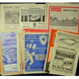 Quality collection of football programmes from 1953 onwards, mainly 1950s good selection of clubs