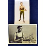 1924 Jimmy Wilde World Flyweight Boxing Champion signed photograph. Rare Jimmy Wilde original signed