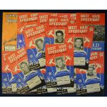 Collection of West Ham Speedway programmes from 1954 to include RAC Cup Match, National League, “