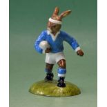 Royal Doulton “Bunnykins Rugby Player” bone china figure ltd ed no 18/1000 handmade and painted