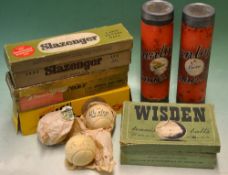 Collection of 6x tennis ball boxes and tins from the 1930s onwards to include 2x Dunlop Tennis Balls