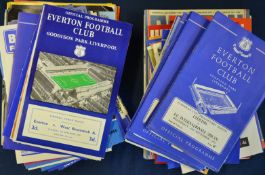 Collection of Everton football programmes from 1950s onwards, good 1960s content and some 1970s,
