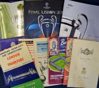 Football programme selection UEFA Cup Finals 2001, 2007, 2008 x 2, 2010, Champions League Finals