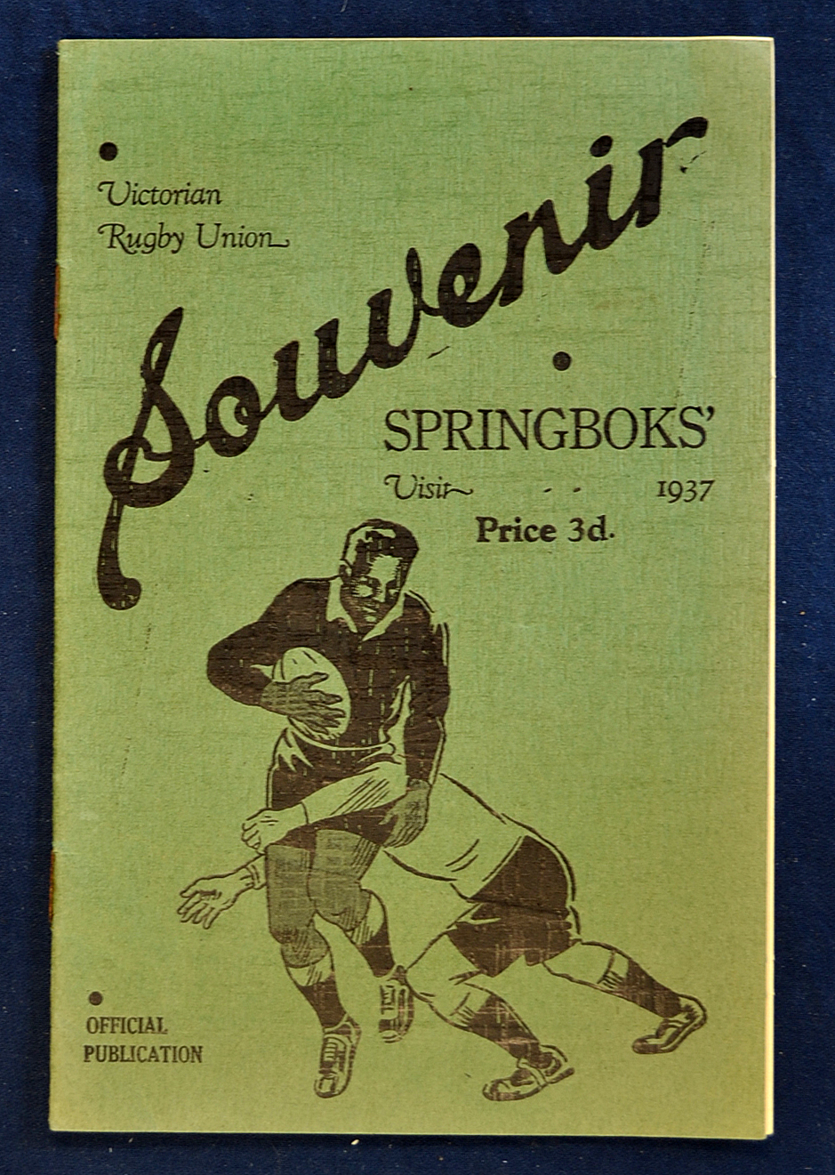 1937 South African Rugby Tour to Australia and New Zealand. 1937 South Africa Springboks v - Image 2 of 2