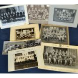 Interesting selection of c.1920s School rugby team photographs including 3x Worcester Royal