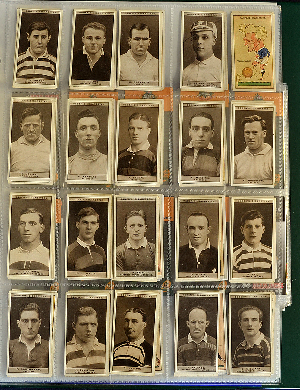 Interesting collection of 1920 – 2001 rugby cigarette cards within an album featuring Top Flight - Image 7 of 10