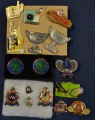 International Tennis Championship Pin badges from the 1940s onwards to incl 6x Roland Garros