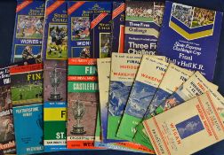 Selection of 1948-1984 Rugby League Cup Final programmes featuring Bradford Northern v Wigan 01/05/