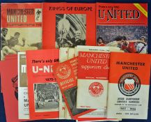 Selection of Manchester United items including football programmes Lancs. Cup home v 1970 Barrow,