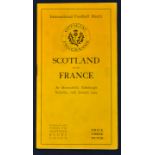 1929 Scotland Rugby Championship 4th time in 5 seasons. 1929 Scotland v France rugby programme -