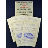 1963 FA Cup Final programme Manchester United v Leicester City, Eve of the Final Rally programmes