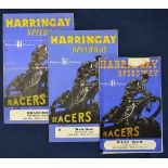 4x Harringay Speedway programmes from the 1948 onwards to incl v West Ham ’48 (front cover torn