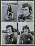 Chelsea black and white autographed player photos consisting of Peter Bonetti, John Boyle, Eddie