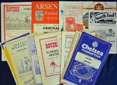 Collection of football programmes from 1950s covering many clubs and including league and cup games.
