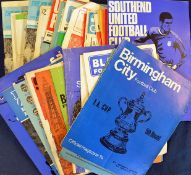 Selection of 1960s football programmes consisting of league and cup matches, worth a good sort F-