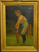 The Pears Advertising cricket colour print on board - from the original titled “Captain of the