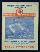 1934 England Rugby Championship, Triple Crown, Grand Slam season. 1934 England v Scotland rugby