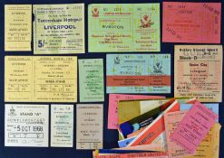 Collection of Liverpool match tickets from 1960s, mainly modern, good content of homes and aways. (